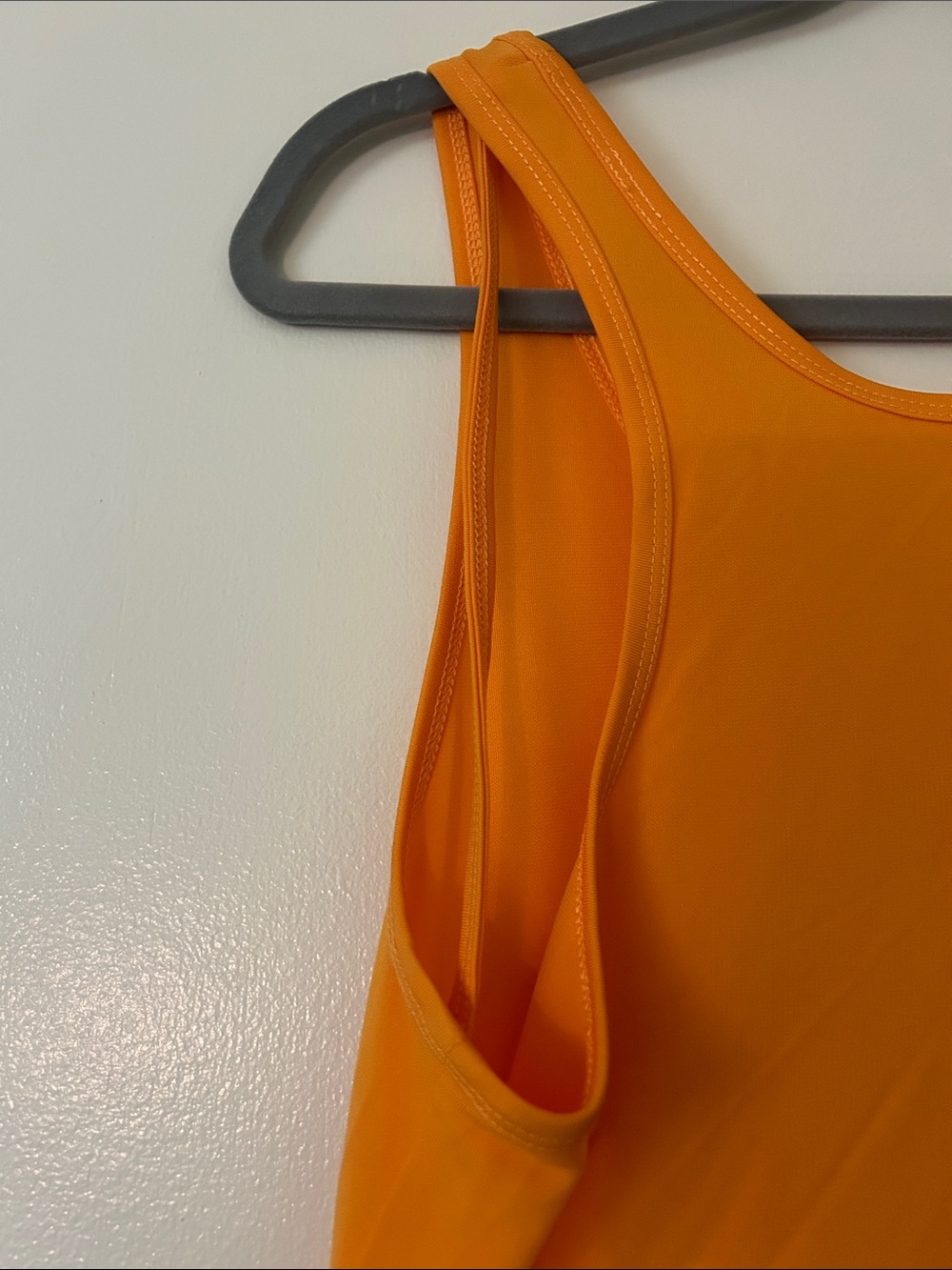 Helmut Lang Asymmetric Orange Tank Top - Picture 5 of 8